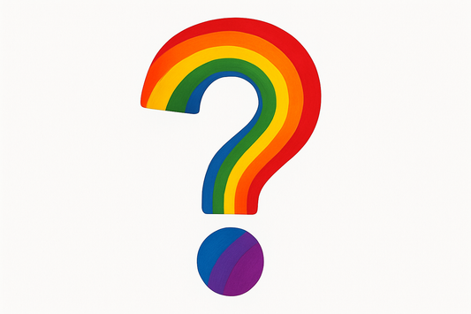 No like a rainbow question mark